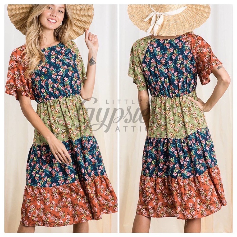 Handmade Frolic in the Meadow Prairie Dress - Picture 3 of 14